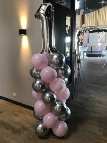 Ballonpilaar cijfer 1