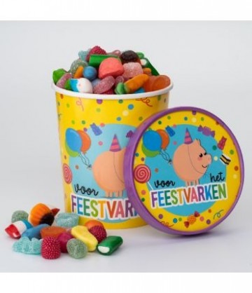Candybucket feestvarkenfeestvarken