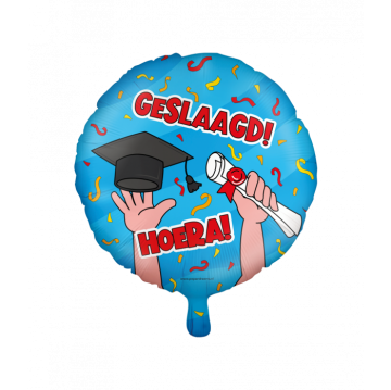 Folie ballon geslaagd cartoon