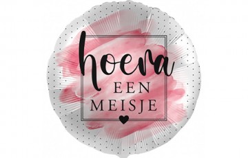 Hoera een meisje 18 45cm 2 stuks