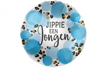 Jippie een jongen jungle blue 18 45cm 2 stuks